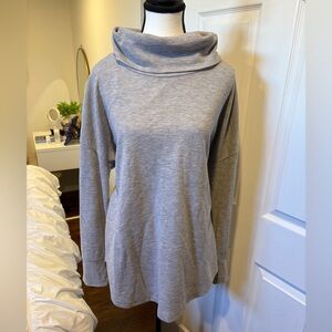 Wind River Waffle Knit Cowl Neck Sweater | Lightweight | 2X